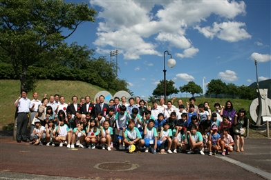 八東総合運動公園内にて