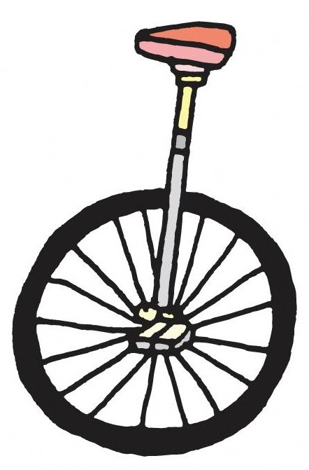 一輪車の画像