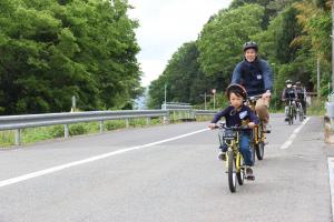 親子でサイクリング