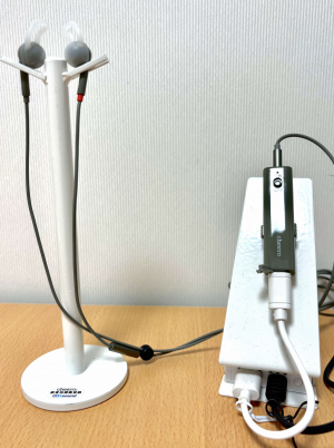 軟骨伝導イヤホンの写真