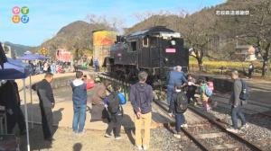 若桜駅構内の様子