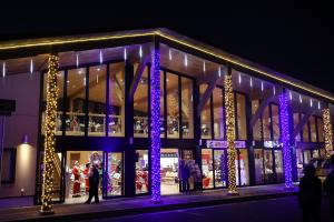 点灯したイルミネーション