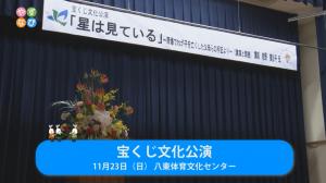 宝くじ文化公演タイトル画面