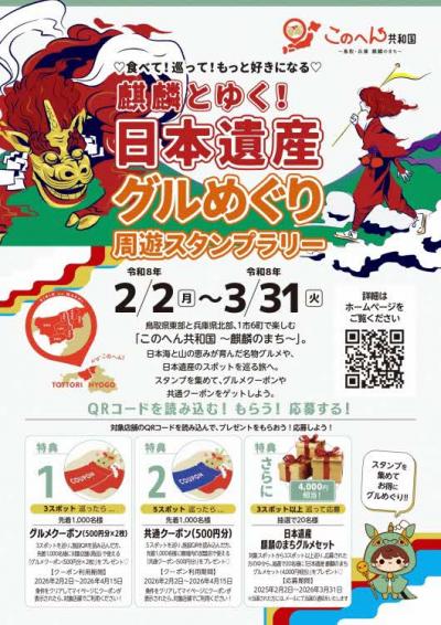 スタンプラリーのチラシ