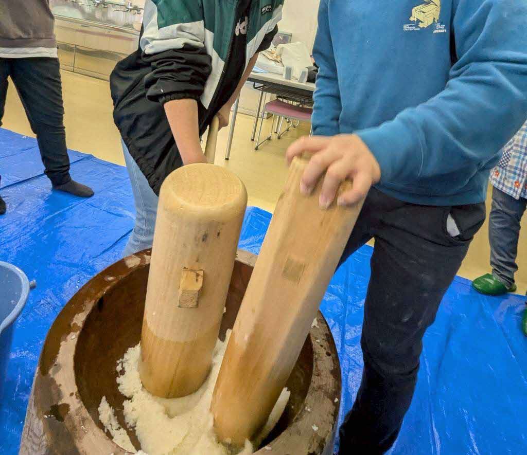 フユキチでの餅つき
