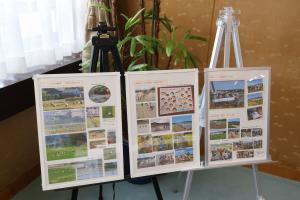  下町水土里（みどり）会の活動をまとめたパネル