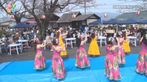 桜まつりの芸能ステージ