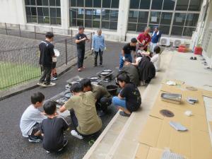 アウトドアクッキング　写真①