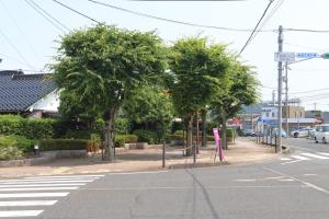 きれいに清掃された交差点