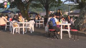 納涼祭の風景