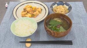 出来上がったメニュー