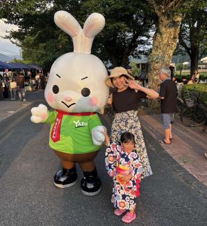 因幡船岡駅納涼祭にて