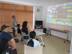 親子eスポーツ体験会　講座の様子
