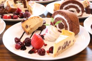 スイーツを盛り合わせたワンプレート